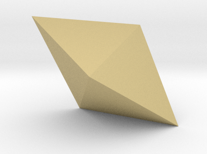 12. Triangular Dipyramid - 1in 3d printed