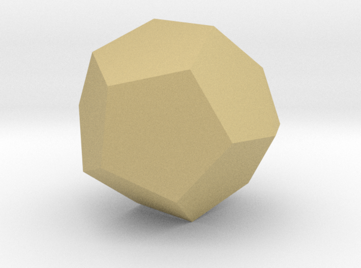 58. Augmented Dodecahedron - 10mm 3d printed
