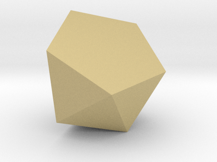 62. Metabidiminished Icosahedron - 10mm 3d printed