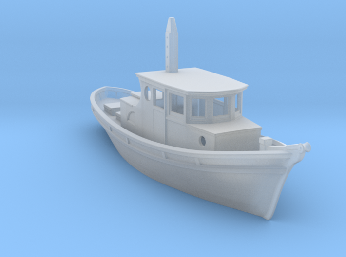 HO scale Fishing Boat 3d printed
