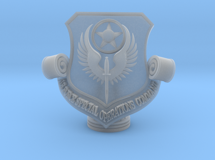 3D AFSOC Patch trophy topper 3d printed
