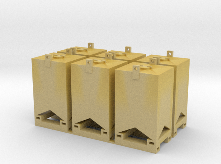 Calcium Carbide containers (modern) 6pcs 3d printed