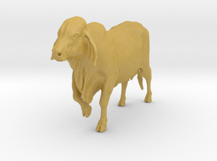 1/64 walking brahman cow 3d printed