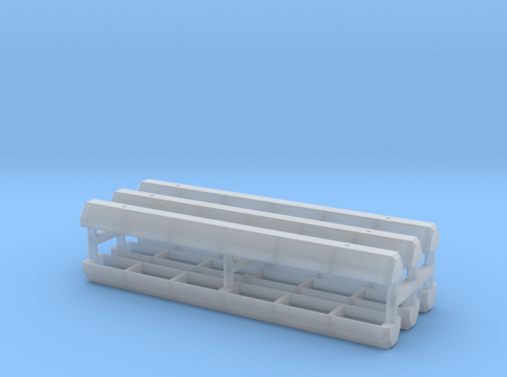 1-50 Scale Parking Curb (6 Pack) 3d printed