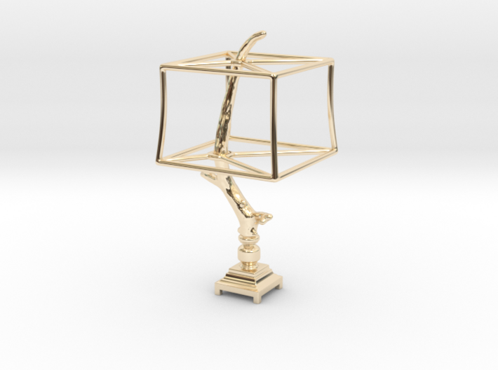 Miniature Rustic Twig Desk Lamp 3d printed