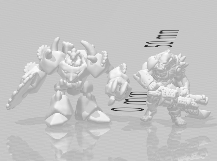 Goblin Dreadnought Armor 6mm Infantry miniatures 3d printed 