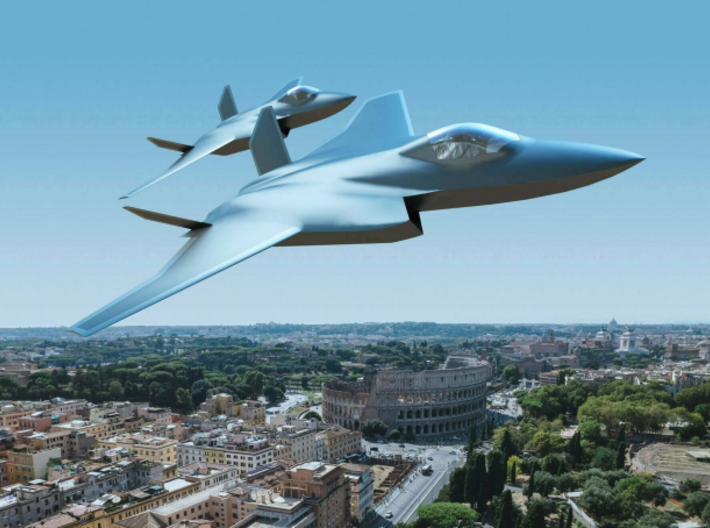 Global Combat Air Programme (GCAP) Stealth Fighter 3d printed 