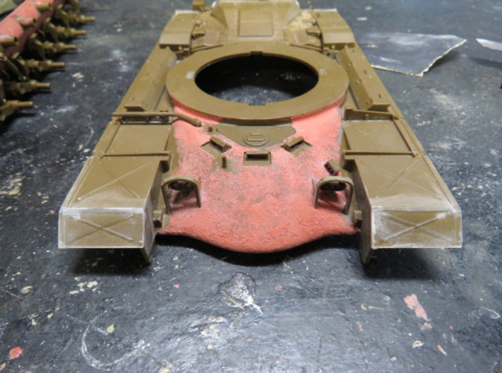 1/35th scale tamiya M48a5 / M247 style fender tips 3d printed 
