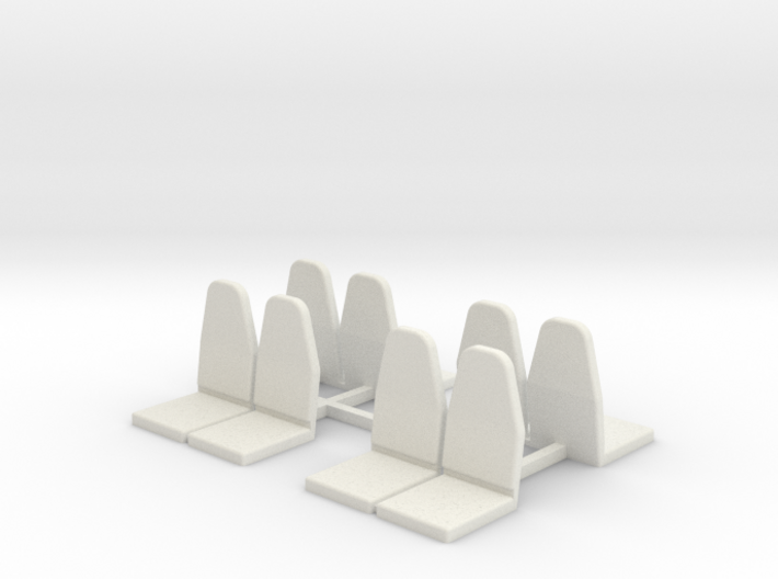 Schwarzkopf rollercoaster seats (4 pcs) 3d printed