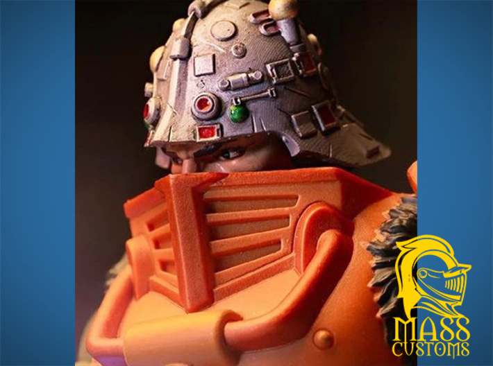 Weapon Master Head for 5.5 & 1/12 Scale 3d printed Custom & Pictures by Master Photos Raúl Barrero - Instagram:  @masters_photos_raulbarrero