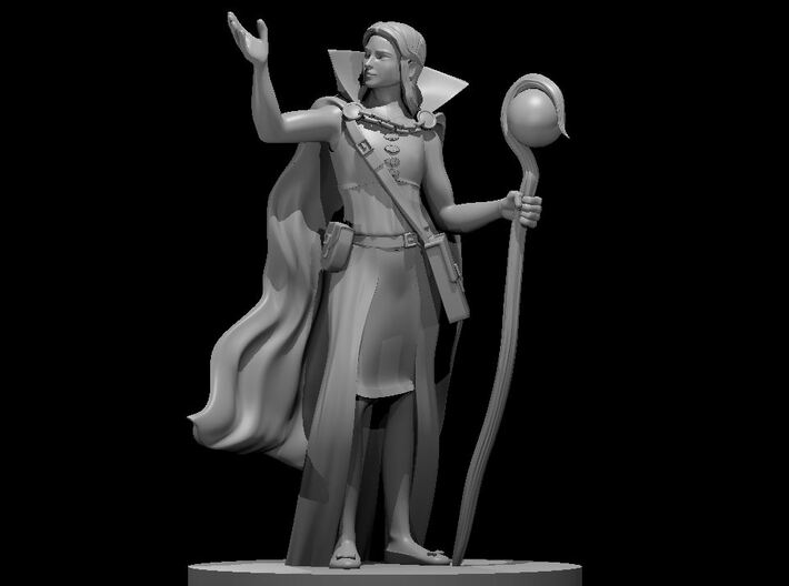 Human Female Diviner Wizard 3d printed 