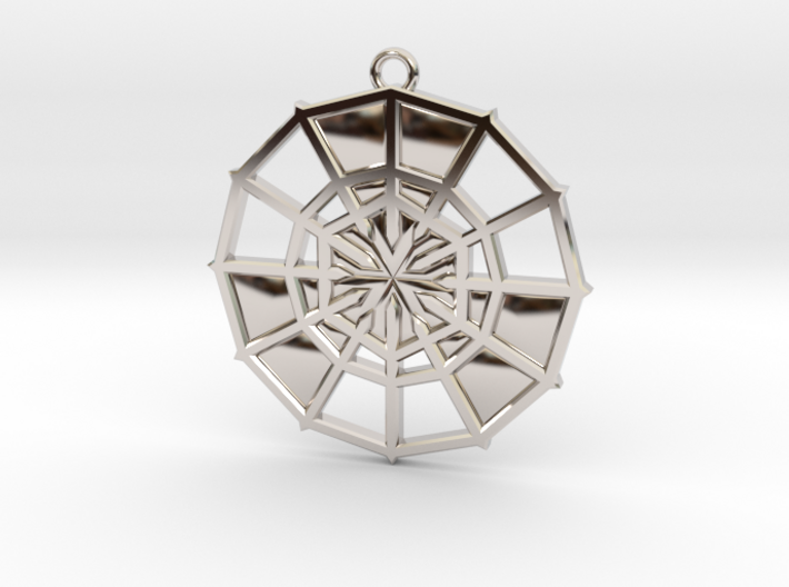 Rejection Emblem 09 Medallion (Sacred Geometry) 3d printed