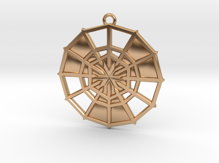Rejection Emblem 10 Medallion (Sacred Geometry) 3d printed