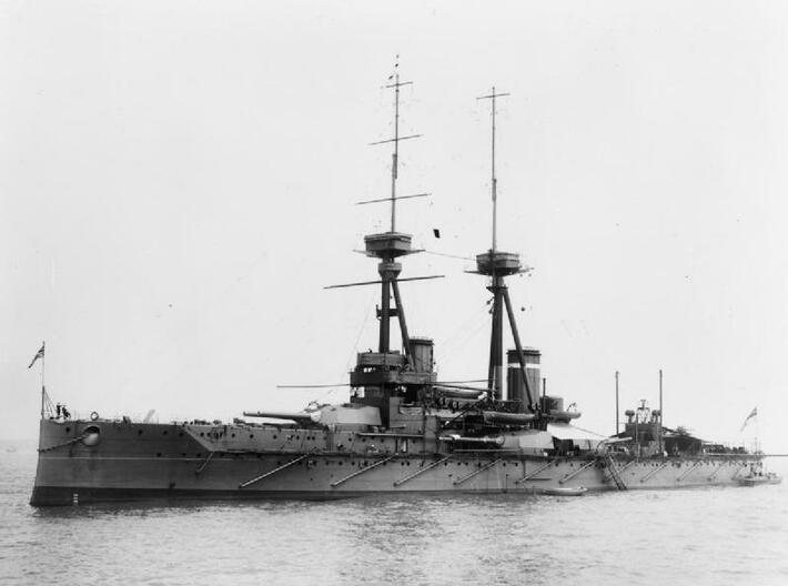 Nameplate HMS Collingwood 3d printed St. Vincent-class dreadnought battleship HMS Collingwood.