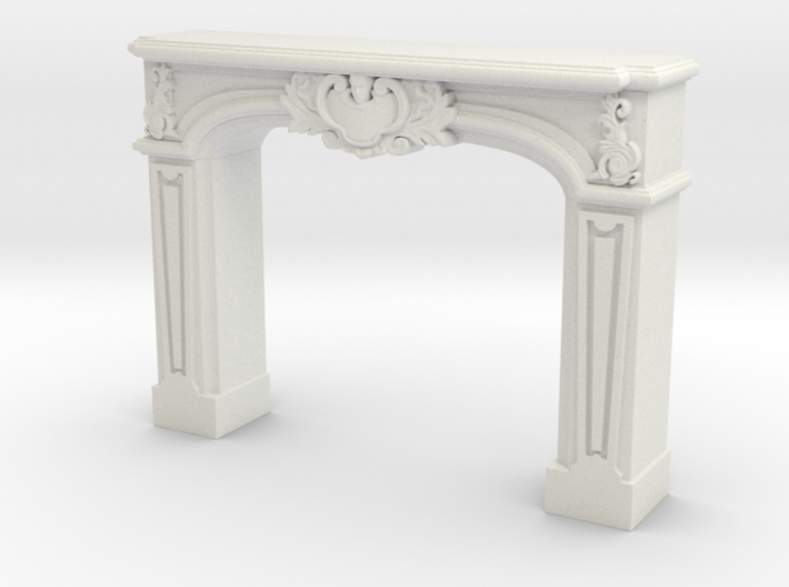 Fireplace 02. 1:24 Scale 3d printed