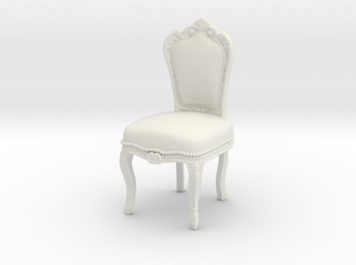 Barroque Chair 01. 1:24 Scale 3d printed