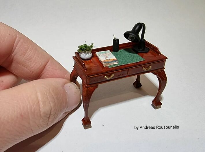Chippendale Writing Desk 01.1:24 Scale 3d printed 