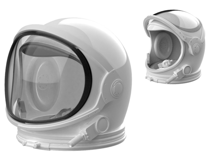 Mercury Helmet Kit - All Parts 1/6 3d printed Mercury Helmet & Optional Clear Visor Shield