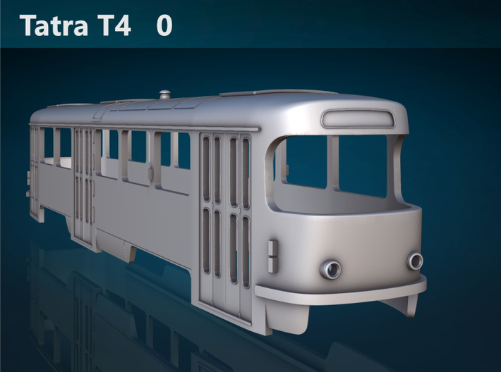 Tatra T4 0 Scale [body] 3d printed Tatra T4 0 front rendering