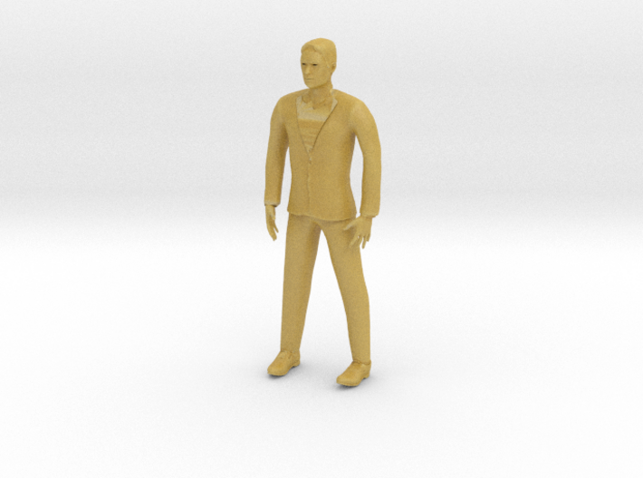 Man wearing suit (N scale figure) 3d printed