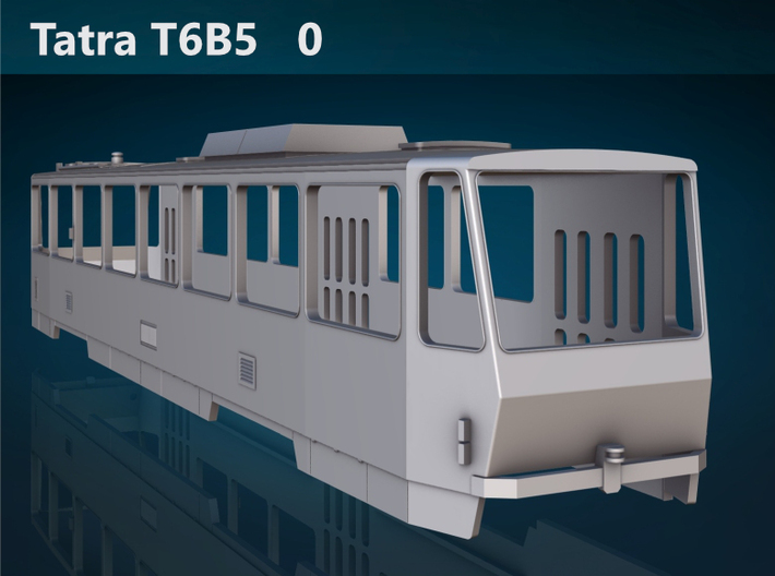 Tatra T6B5 0 Scale [body] 3d printed Tatra T6B5 0 rear rendering