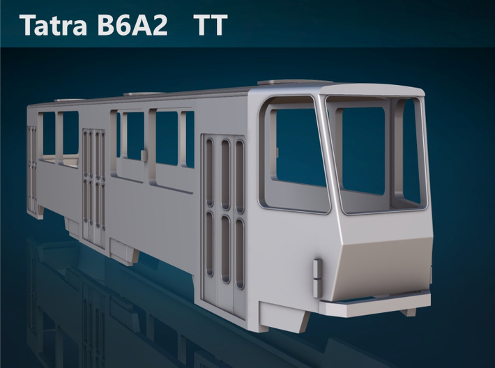 Tatra B6A2 TT [body] 3d printed Tatra B6A2 TT front rendering