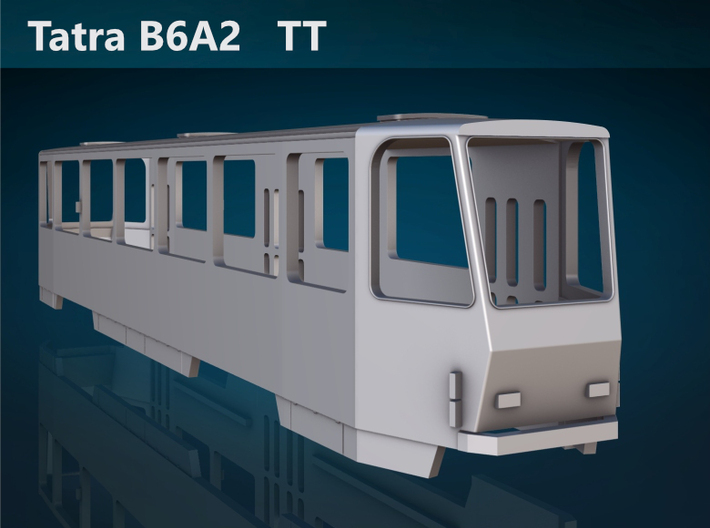 Tatra B6A2 TT [body] 3d printed Tatra B6A2 TT rear rendering