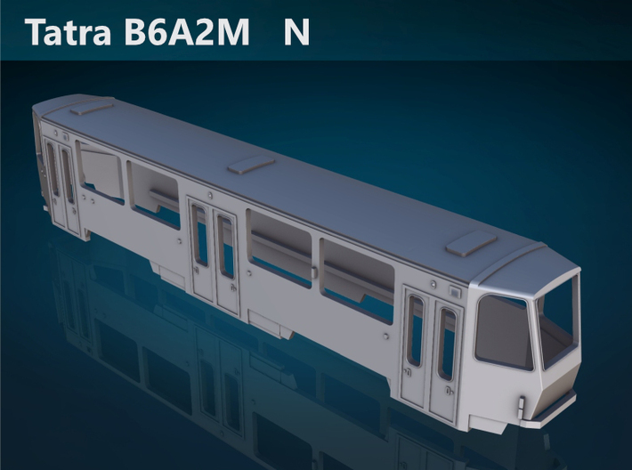 Tatra B6A2M N [body] 3d printed Tatra B6A2M N top rendering