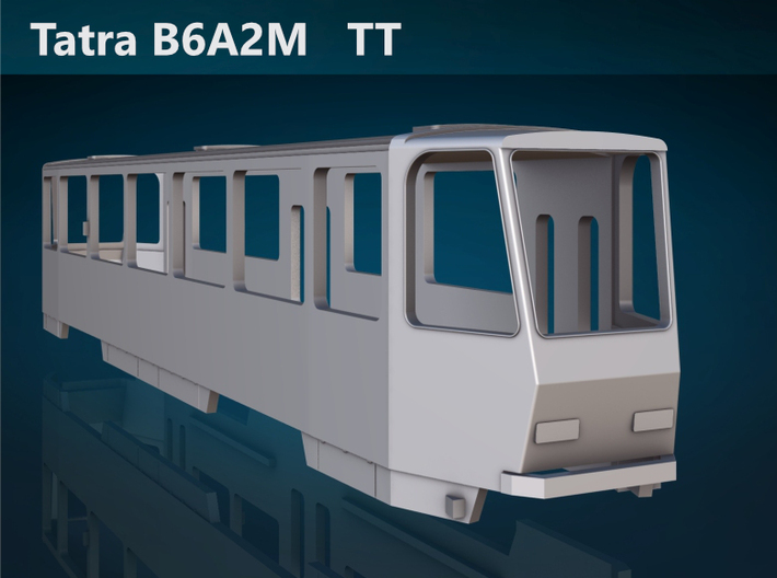 Tatra B6A2M TT [body] 3d printed Tatra B6A2M TT rear rendering