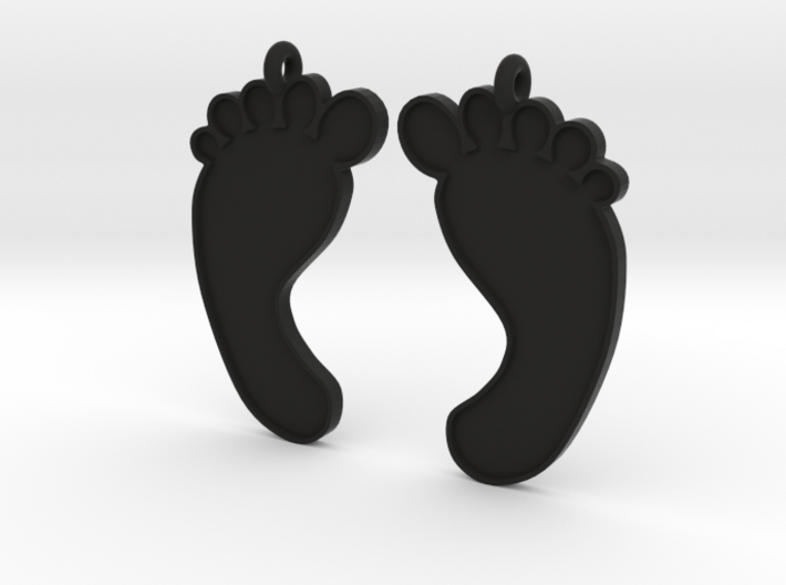 Barefoot Earrings 3d printed
