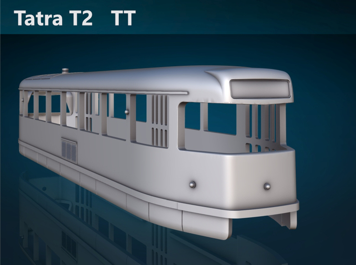 Tatra T2 TT [body] 3d printed Tatra T2 TT rear rendering