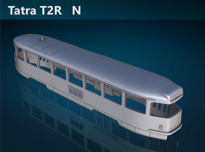 Tatra T2R N [body] 3d printed Tatra T2R N top rendering