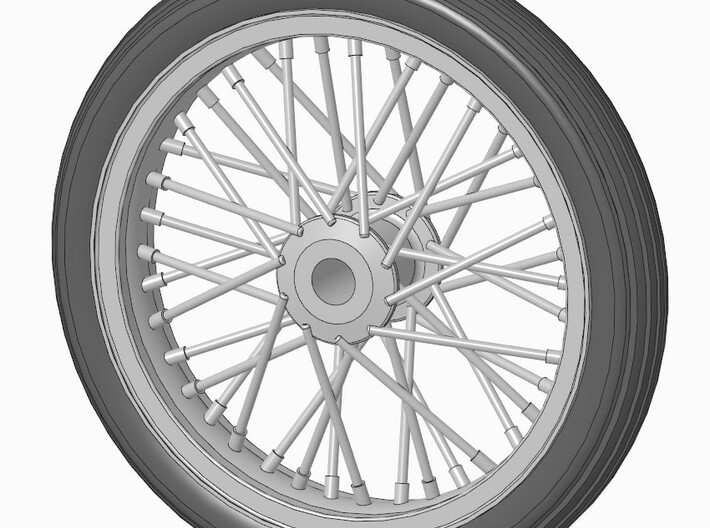 17" front wheels for slingshot dragsters, 1:25 3d printed Snapshot of 3D-File