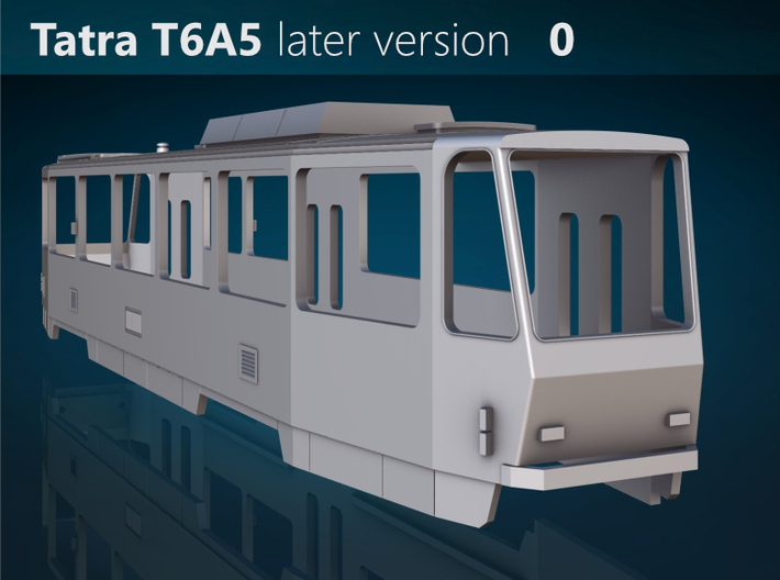 Tatra T6A5 Sliding door 0 Scale [body] 3d printed Tatra T6A5 0 rear rendering
