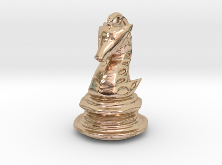 Jewelry Mech Chess Knight Pendant 3d printed
