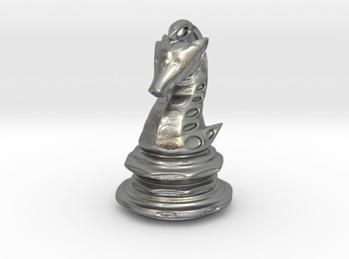 Jewelry Mech Chess Knight Pendant 3d printed