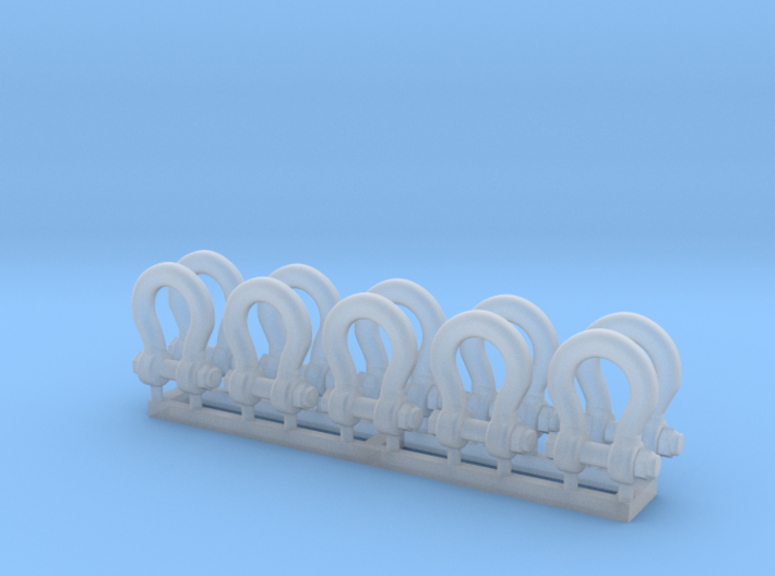 Shackle TP-M03-4 150 TON 10 pack 1-87 Scale 3d printed 
