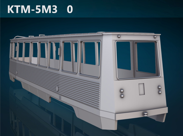 KTM-5M3 0 scale [body] 3d printed KTM-5M3 0 rear rendering