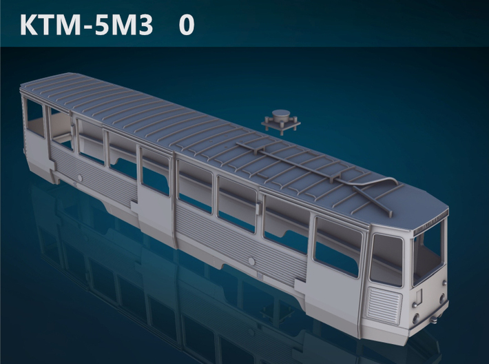 KTM-5M3 0 scale [body] 3d printed KTM-5M3 0 top rendering