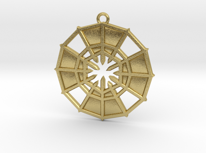 Rejection Emblem 14 Medallion (Sacred Geometry) 3d printed