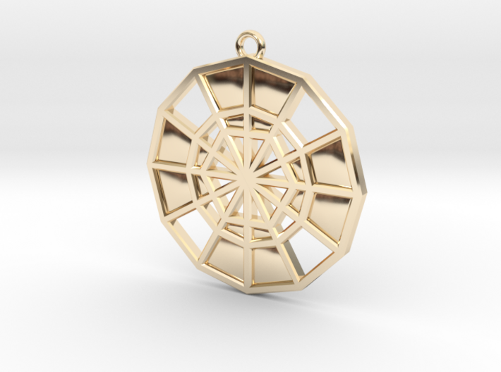 Restoration Emblem 14 Medallion (Sacred Geometry) 3d printed