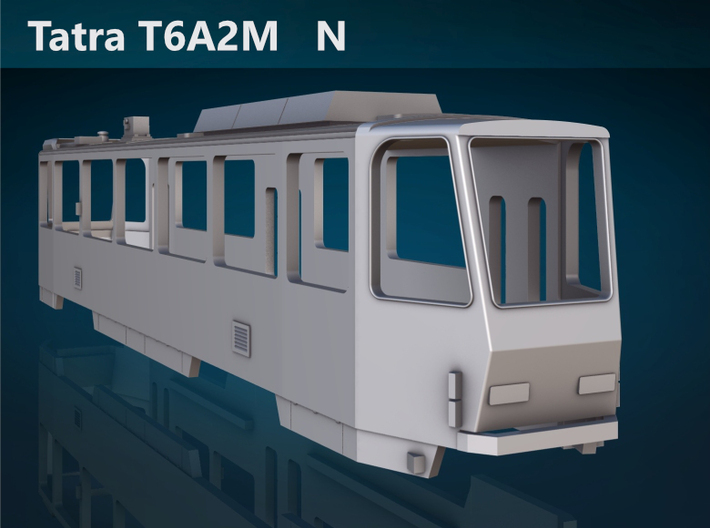 Tatra T6A2M N [body] 3d printed Tatra T6A2M N rear rendering