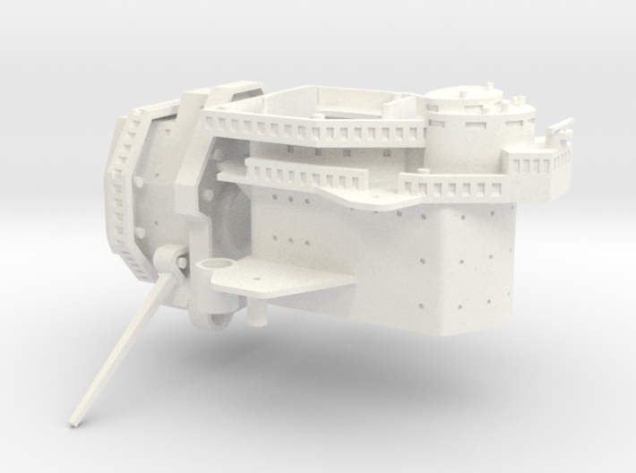 1/350 Bourgogne (1943) Front Superstructure 3d printed