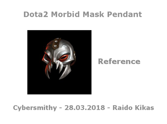 DOTA 2 - Morbid Mask Pendant 3d printed reference
