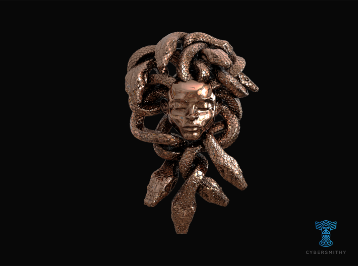 Medusa Amulet 3d printed
