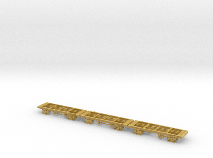 3x N Gauge 23'8.5&quot;OH x 15'WB Chassis 3d printed
