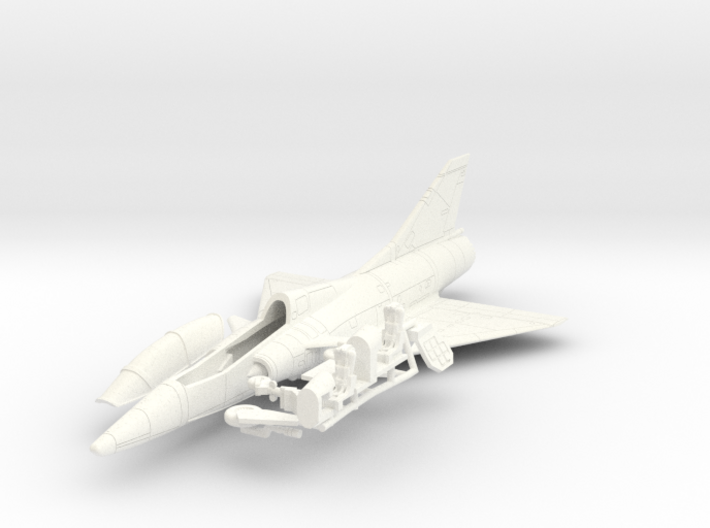 020B Mirage IIID with Canards and Cockpit 1/144 3d printed