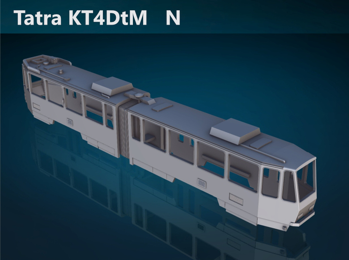 Tatra KT4DtM N [body] 3d printed Tatra KT4DtM top rendering