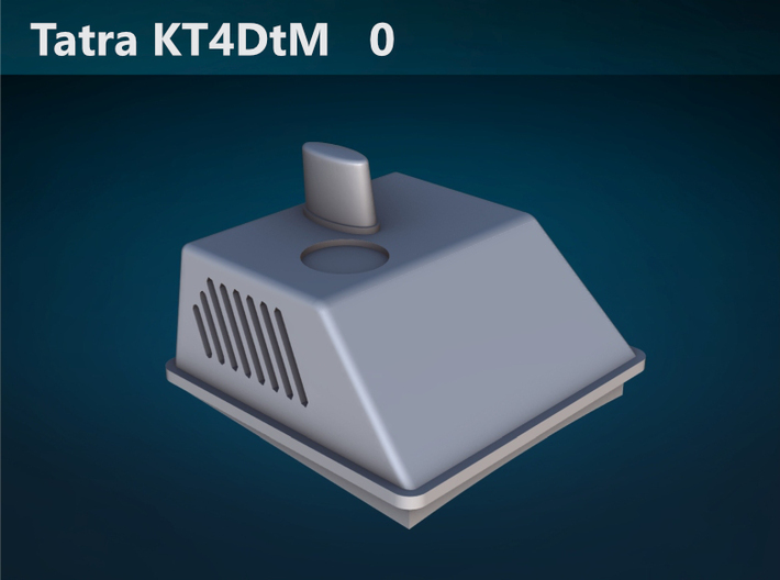Tatra KT4DtM 0 Scale [body] 3d printed Tatra KT4DtM A/C detail rendering