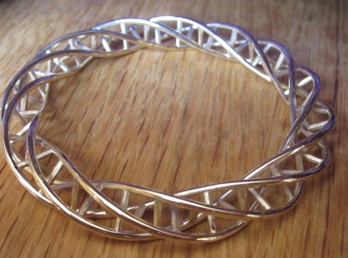 Double DNA Bracelet (63 mm) 3d printed